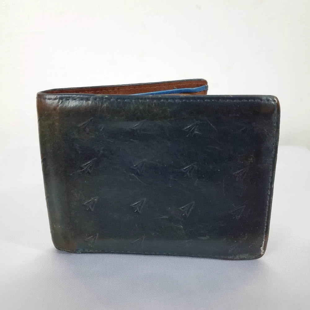 Vintage Fossil Leather Card Wallet